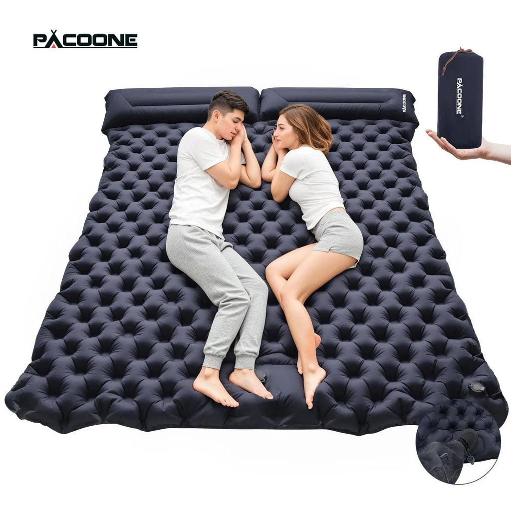 Foldable Outdoor Camping Inflatable Mattress - Warm, Ultra-Wide, Thick, Ultra-Light - Double-Use for Indoor Sleeping, Macgyverzoutpost