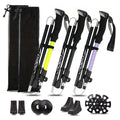 Ultralight Aluminum Alloy 5-Section Folding Trekking Pole—Ideal for Outdoor Hiking, Mountaineering, and Walking; Sturdy and Durable. - Macgyverzoutpost