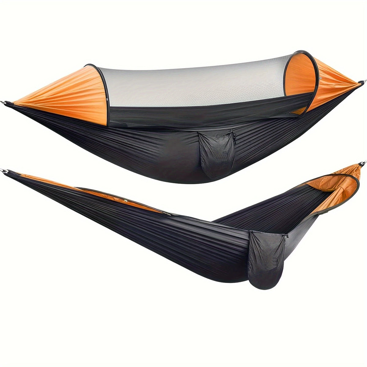 Fully Automatic Quick-Open Mosquito Net Hammock, Outdoor Single-Double Nylon Cloth Camping Support Rod