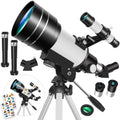 150X 70mm Astronomical Telescope for Adults Beginners Camping Nature Observation
