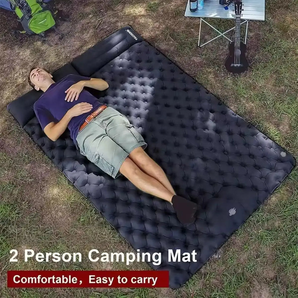 Foldable Outdoor Camping Inflatable Mattress - Warm, Ultra-Wide, Thick, Ultra-Light - Double-Use for Indoor Sleeping, Macgyverzoutpost