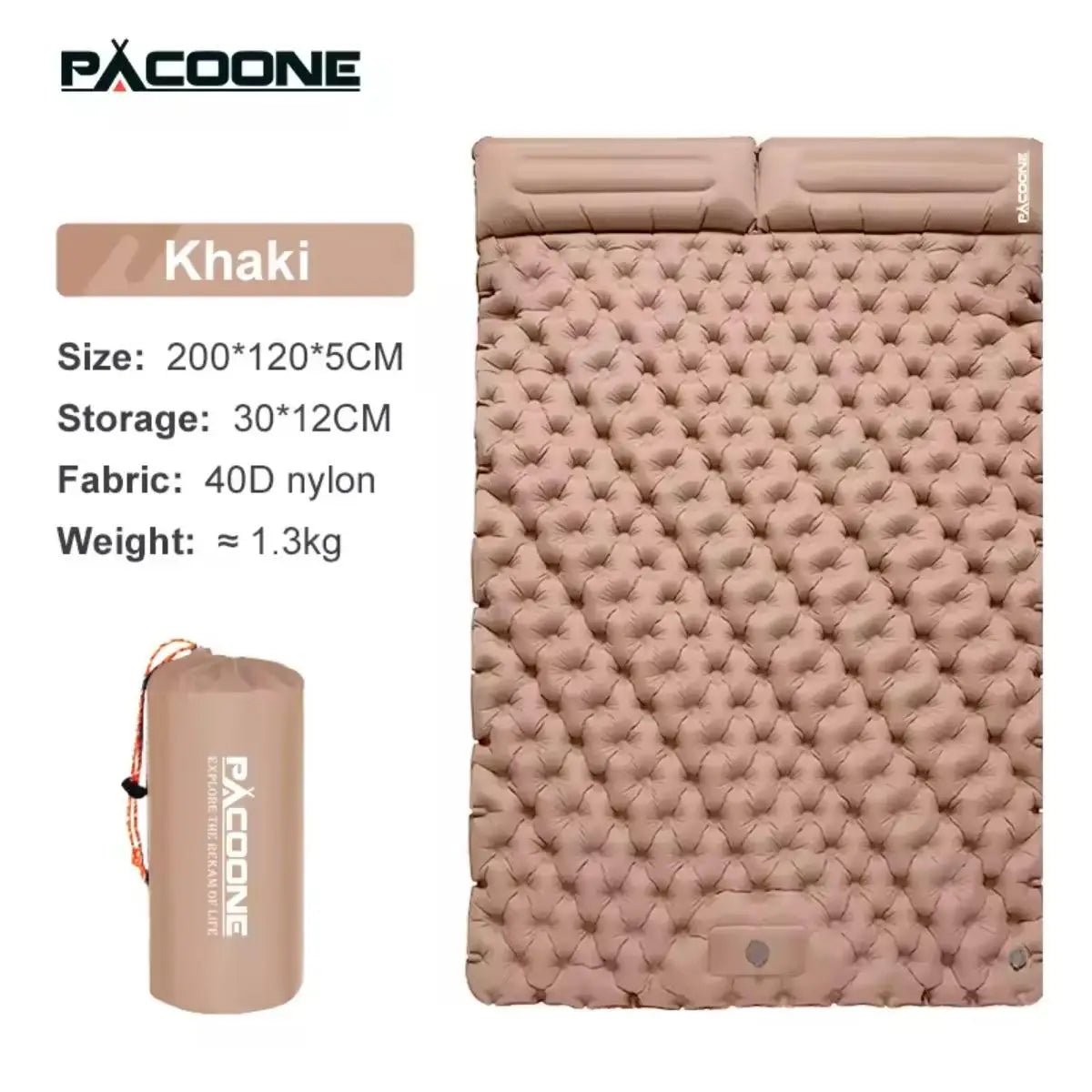 Foldable Outdoor Camping Inflatable Mattress - Warm, Ultra-Wide, Thick, Ultra-Light - Double-Use for Indoor Sleeping, Macgyverzoutpost