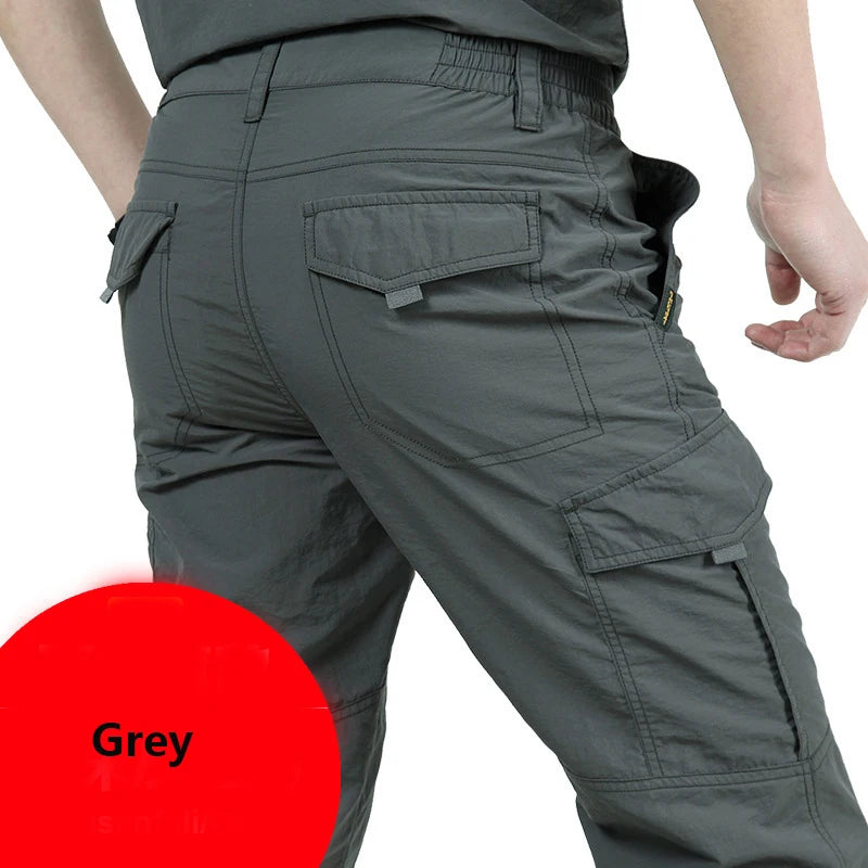 Breathable lightweight Waterproof Quick Dry Casual Pants Men Summer Army Military Style Trousers Men's Tactical Cargo Pants Male - Macgyverzoutpost