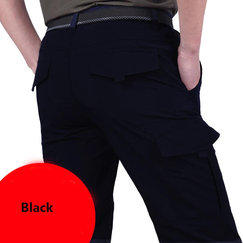 Breathable lightweight Waterproof Quick Dry Casual Pants Men Summer Army Military Style Trousers Men's Tactical Cargo Pants Male - Macgyverzoutpost