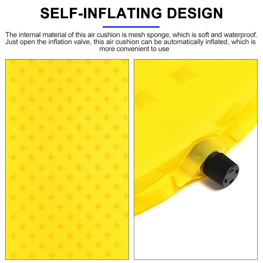 Widesea Camping Self-inflating Mattress Folding Inflatable Air Bed Beach Travel Mat Tourism Sleeping Pad Outdoor Hiking
