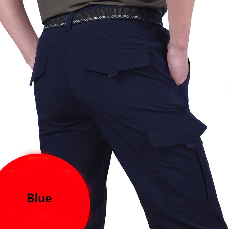 Breathable lightweight Waterproof Quick Dry Casual Pants Men Summer Army Military Style Trousers Men's Tactical Cargo Pants Male - Macgyverzoutpost