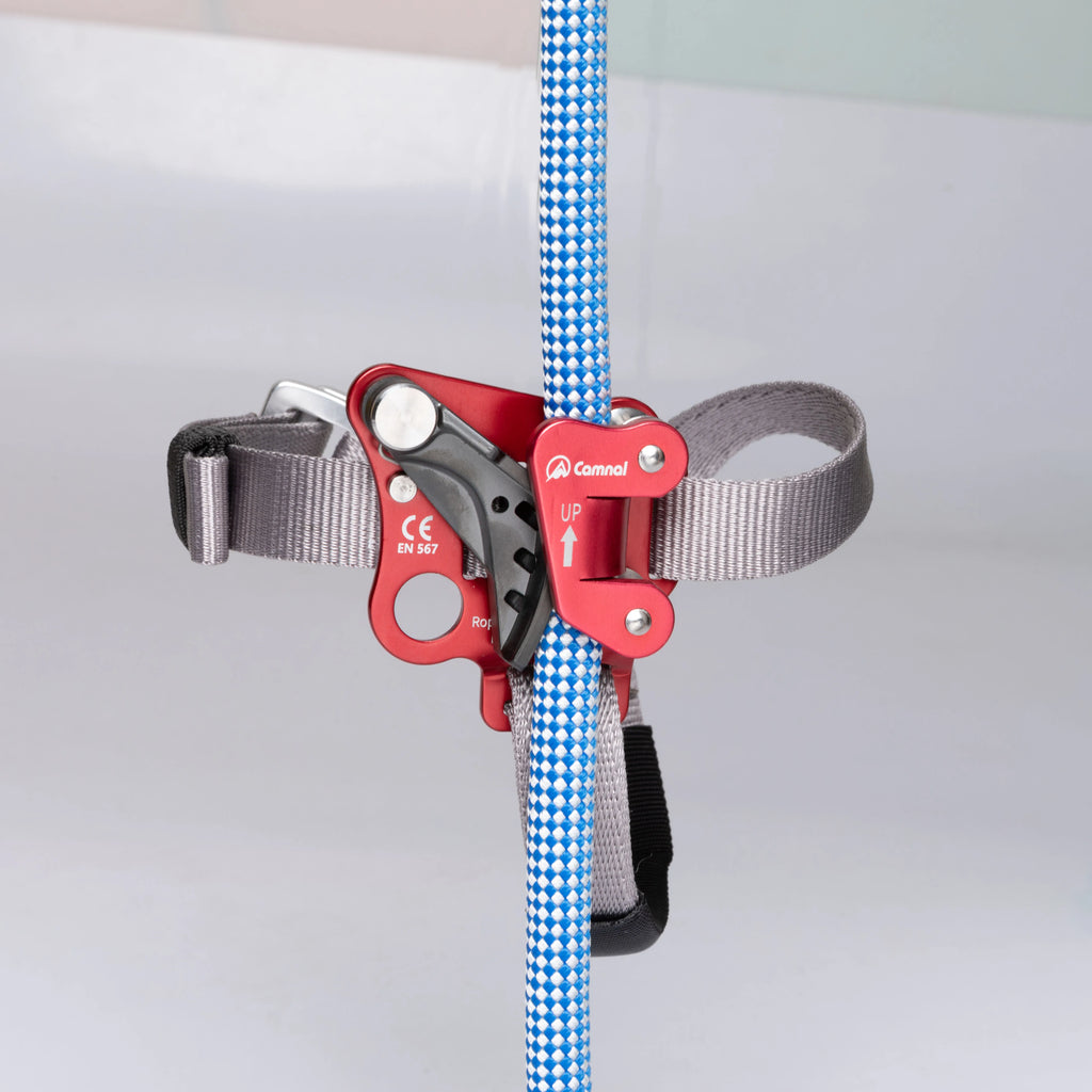 Foot Ascender Rope Grab Left Right Foot Type Climbing Ascender Outdoor Rock Climbing Caving Foot Pedal Riser for Mountaineering