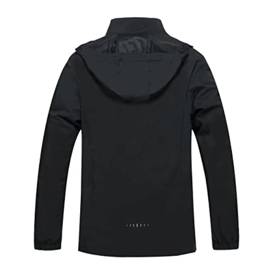 Men's Lightweight Waterproof Rain Jacket, Shell Hooded Outdoor Raincoat Hiking Windbreake jacket - Macgyverzoutpost