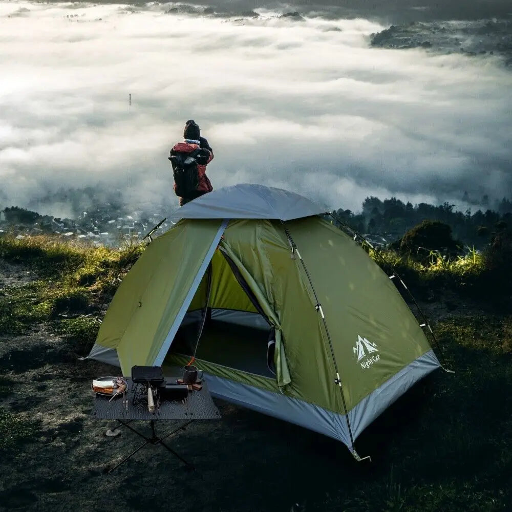 Night Cat Upgraded Backpacking Tents 1- 2 Persons Easy Clip Setup Camping Tent Adults Heavy Rainproof Compact Lightweight - Macgyverzoutpost