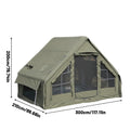 Inflatable Camping Tent for 4-8 People- Quick SetupBlow-Up Tent, 4-Season Versatile, Waterproof PortableOutdoor Tent with Stove outlet