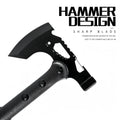Multifunctional Camping Hatchet Non Slip Grooved Handle Portable Hand Axe With Protective Nylon Sheath Lightweight Outdoor Cutting Tool For Camping Firewood Cutting Hiking Backpacking