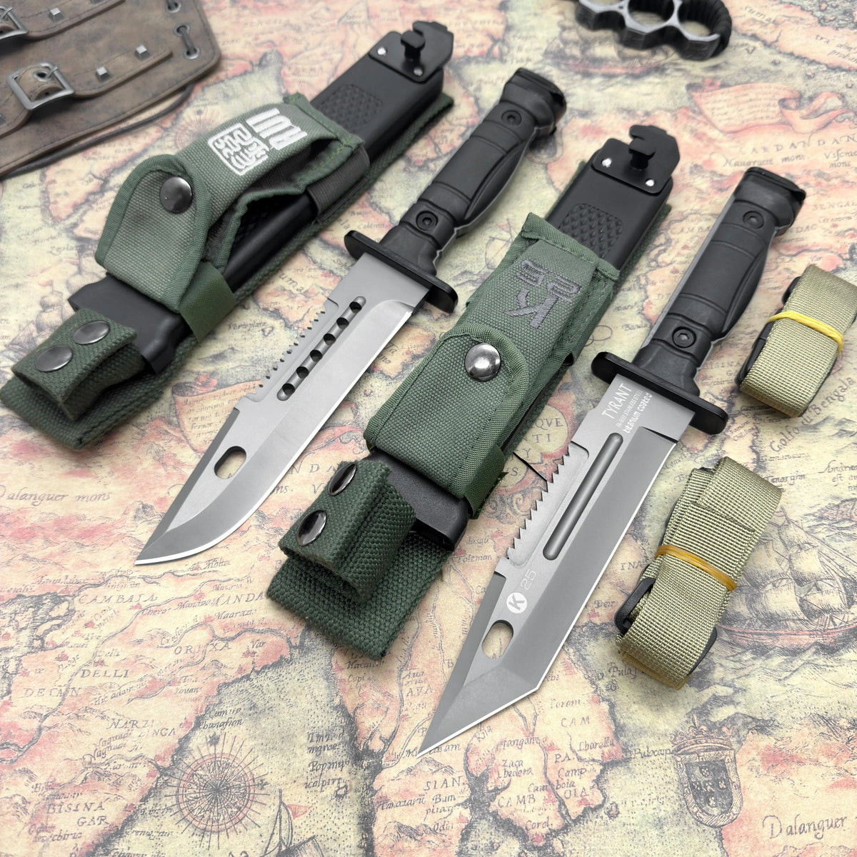 Multifunctional Knife, Essential for Wilderness Survival, Non-Slip Handle, Comes with Sheath