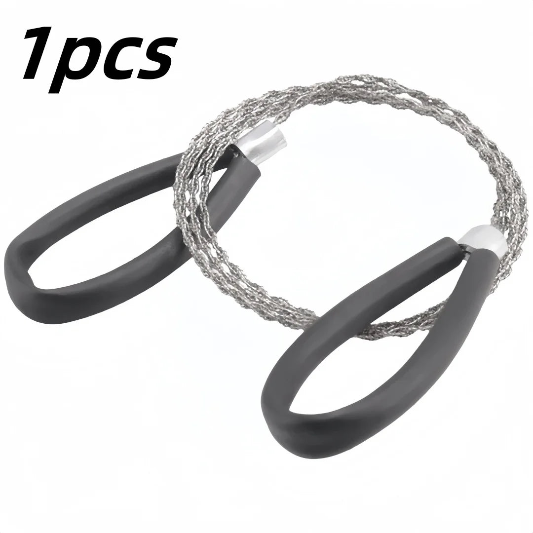 Portable Stainless Steel Wire Saw PVC Pipe Cable Saw Manual Chain Saw Suitable for Hiking Camping Hunting Cutting Rope Saw
