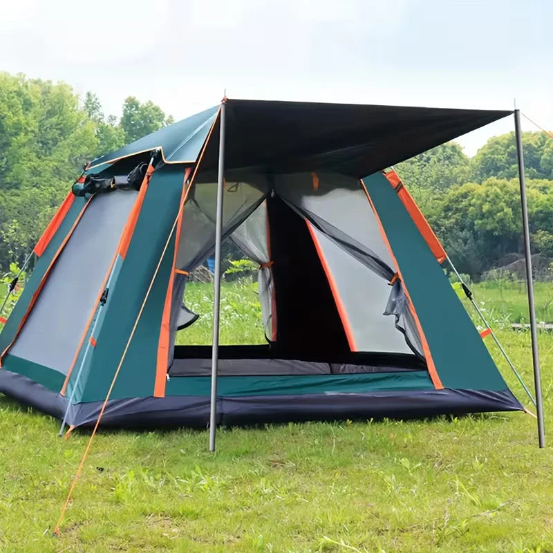 Automatic Open Camping Tent Waterproof Sun-Protection Beach Camping Foldable Anti-UV Shade 3-6 People Outdoor Family Tents - Macgyverzoutpost