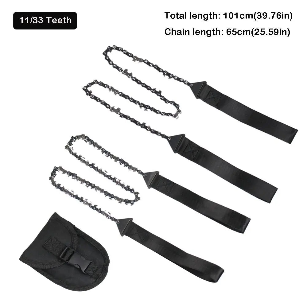 High Quality Portable Wire Saw Multi Function 11/33 Teeth Hand Drawn Saw with Pouch Durable Pocket Manual Saw Field Work