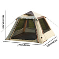 PAKICETUS Large Luxury Inflatable Glamping Tent with Manual Hand Pump, Easy Setup 4 Season Anti-Snow Spacious Family Shelter, Weatherproof Air Tent - Macgyverzoutpost
