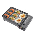 Portable Dual Fuel Gas Grill Stove Piezo Ignition Overpressure Protection 3.2kg Outdoor Camping BBQ Grill with Full Accessories