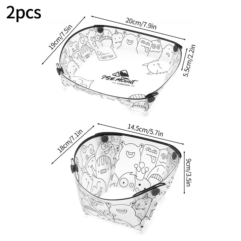 Folding Camping Tableware Outdoor Portable Folding Lightweight Bowl Dinner Plate Water Cup Multi-purpose - Macgyverzoutpost