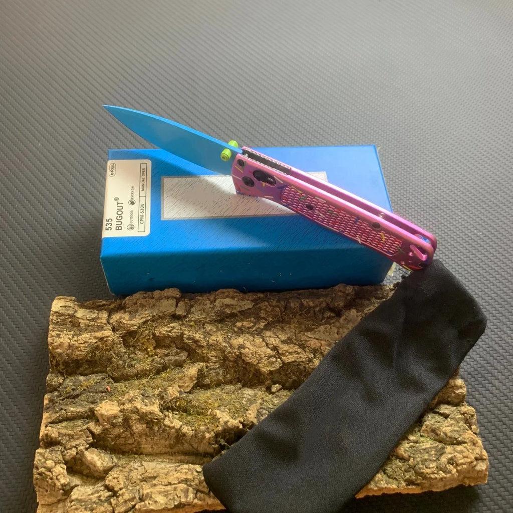 Factory Wholesale Retail BM535 Color Coated Folding Knife S30V Blade Aluminum Handle
