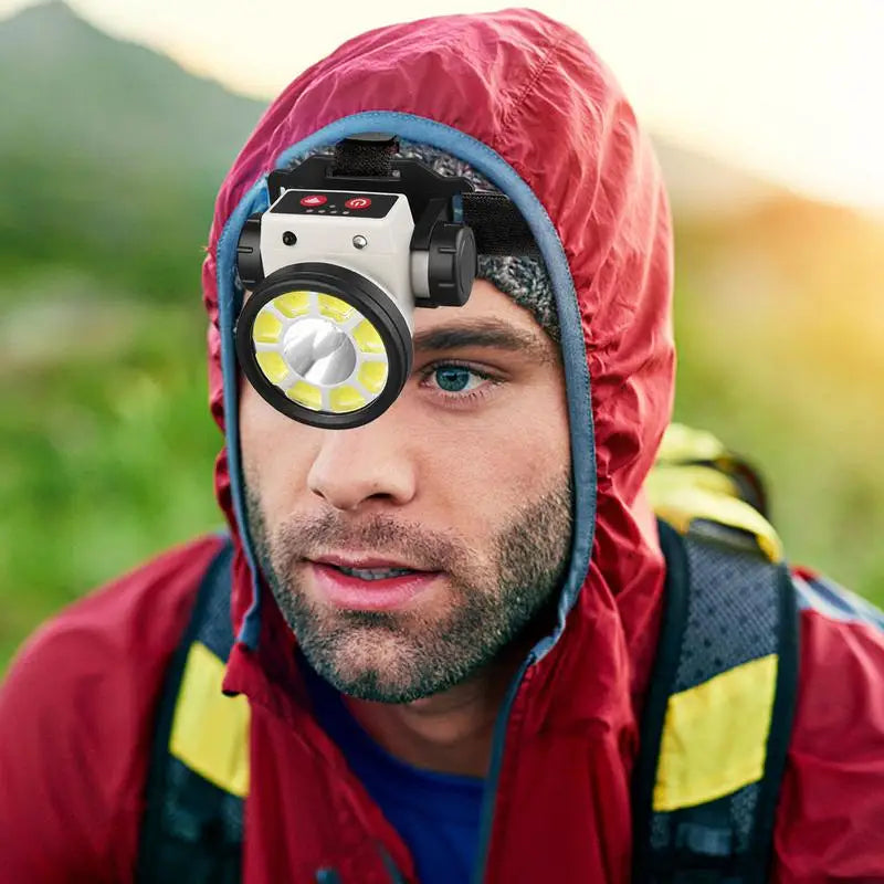 Headlamps LED Rechargeable Headlamp Flashlight Magnetic LED Headlight Rechargeable Motion Sensor Headlamp LED Flashlight Outdoor