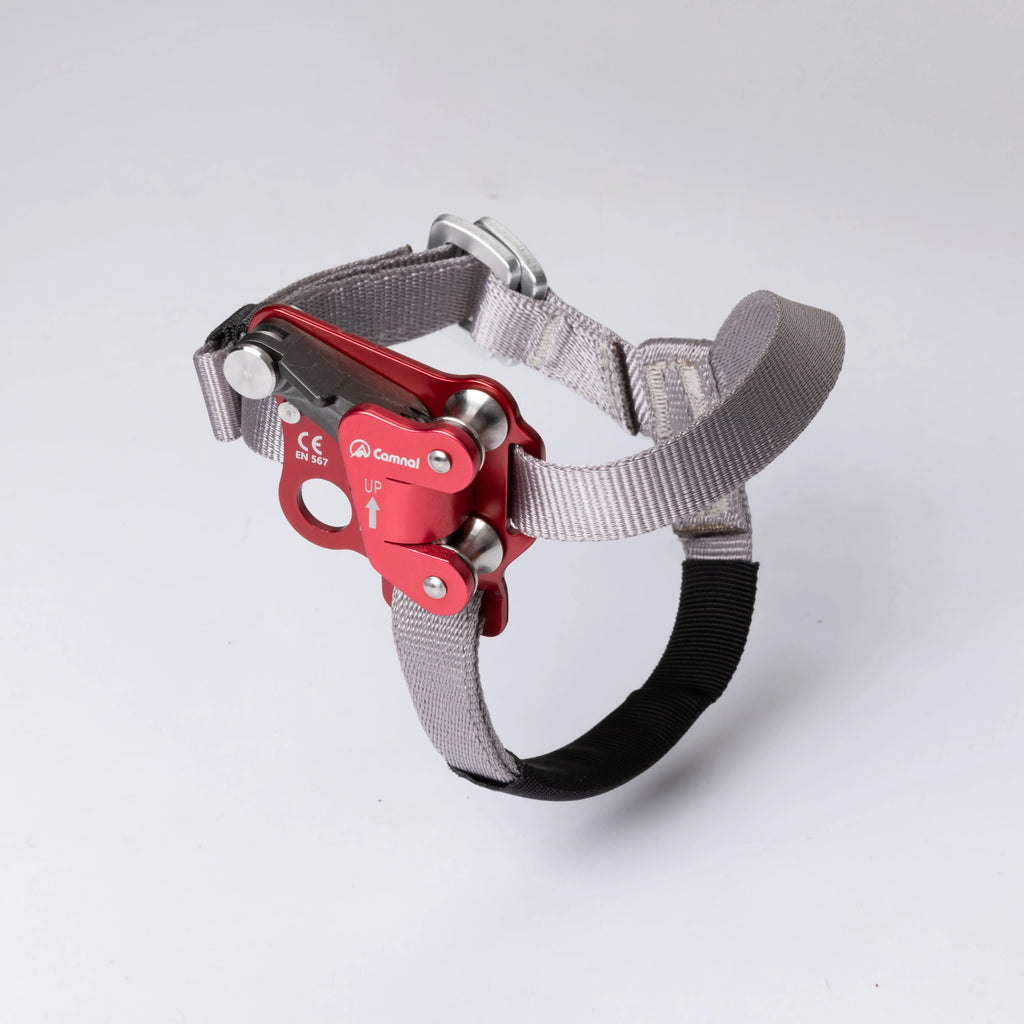 Foot Ascender Rope Grab Left Right Foot Type Climbing Ascender Outdoor Rock Climbing Caving Foot Pedal Riser for Mountaineering