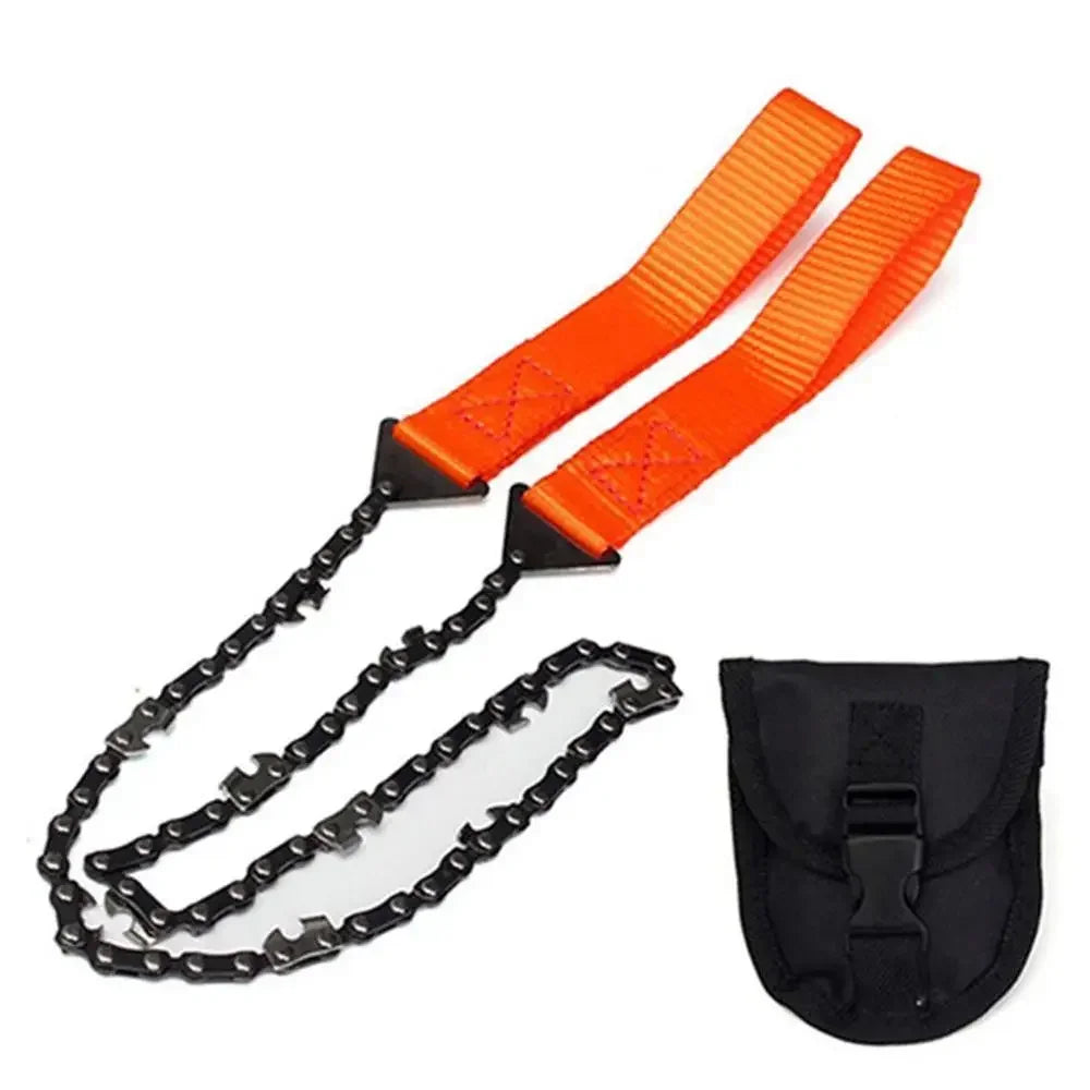 Portable Survival Chain Saw Chainsaws Emergency Camping Hiking Tool Pocket Pouch Outdoor Pocket Chain Saw - Macgyverzoutpost