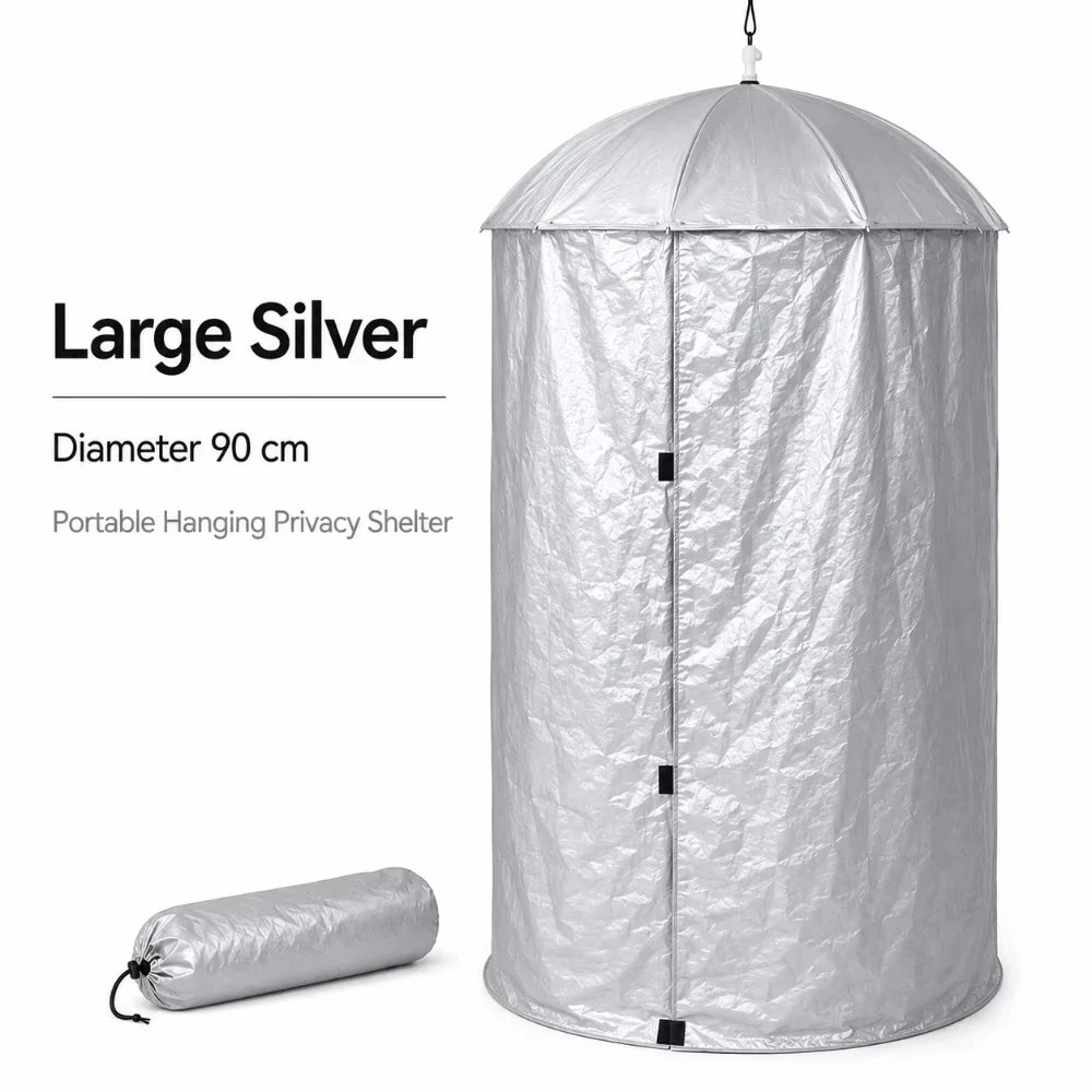 Outdoor Portable Hanging Privacy Shelter Pop-Up Changing Shower Tent Camping Car