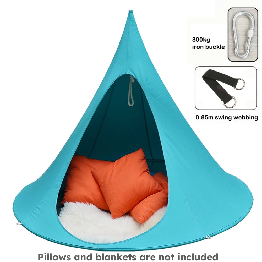 Hanging Chair Hammock, Portable Butterfly Shaped Swing Hanging Chair, 1200D Oxford Fabric Waterproof Casual Hanging Swing For Indoor Bedroom Living Room Decor, Outdoor Patio Garden Camping