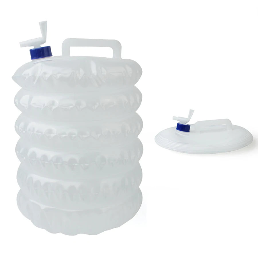 Portable 5/10L /15L Outdoor Foldable Collapsible Drinking Car Water Bag Carrier Container