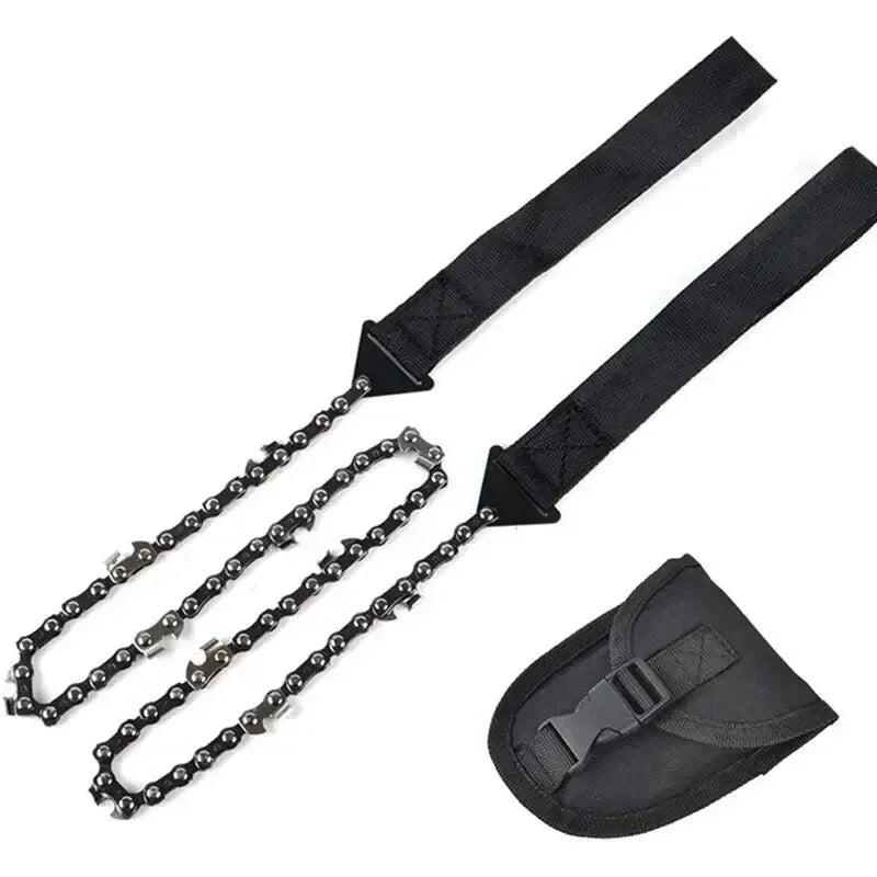 Portable Survival Chain Saw Chainsaws Emergency Camping Hiking Tool Pocket Pouch Outdoor Pocket Chain Saw - Macgyverzoutpost