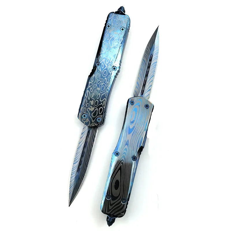 High-quality all-steel handle outdoor knife, portable high-hardness tactical knife, wilderness survival self-defense
