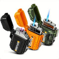 Usb Electric Lighter Rechargeable Butane Gas Refill Waterproof Windproof Lighter For Candle Camping Survival Tactical Gear Men