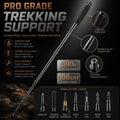 Adjustable 106CM Outdoor Walking Stick, Telescopic Lightweight Hiking Trekking Pole, Non Slip Comfort Grip Travel Camping Equipment, Durable Portable Climbing Support Tool for Outdoor Adventures & Daily Walks