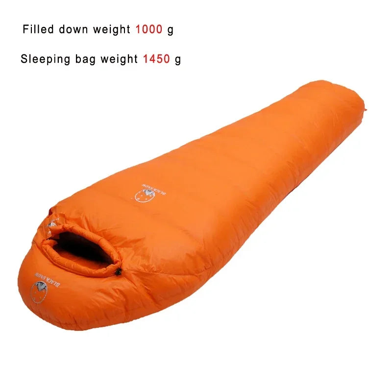 Very Warm White Goose Down Filled Adult Mummy Style Sleeping Bag Fit for Winter Thermal 4 Kinds of Thickness Camping Travel - Macgyverzoutpost