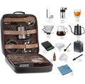 11-13 Pieces Hand Pour Coffee Set 600ML Glass Server Kettle Manual Grinder Digital Scale Portable Travel Coffee Brewing