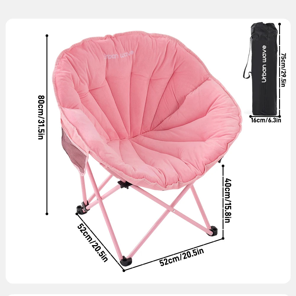 Extra Large Heavy-Duty Outdoor Camping Folding Chair with 330 Lbs Capacity Includes Storage Bag Side Net Pocket Cooler And Sport Kit