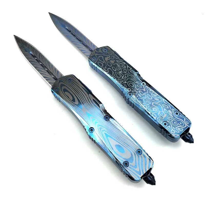 High-quality all-steel handle outdoor knife, portable high-hardness tactical knife, wilderness survival self-defense
