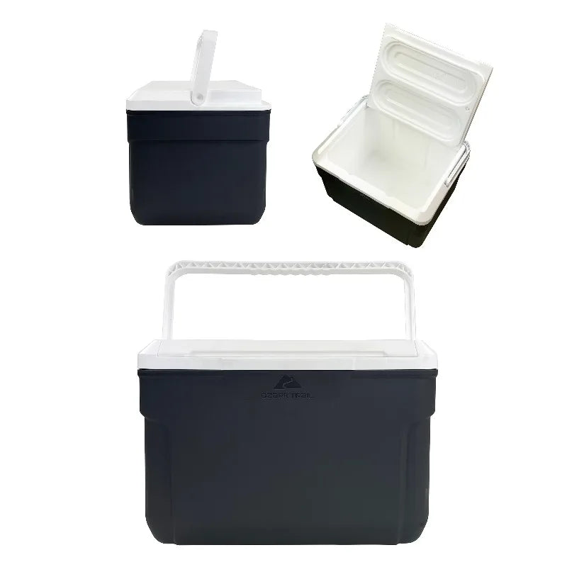 10 qt 14-Can Hard-Sided Cooler, Gray