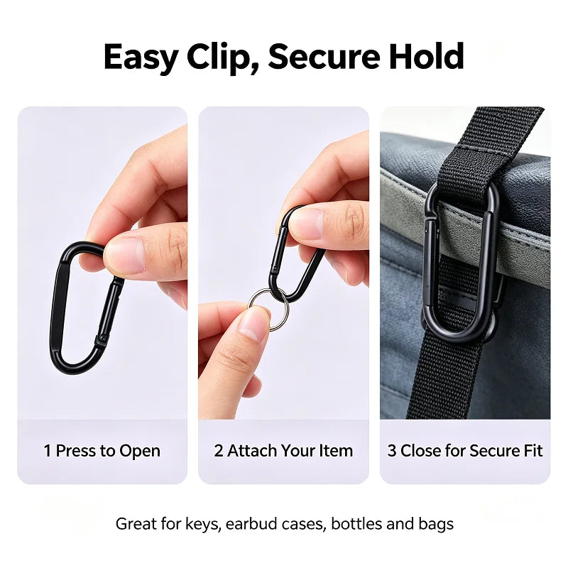 10/20PCS Small Carabiners Carabiner Clips Tactical Carabiners Camping Gadgets XKHWGJ06