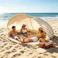 2-Person Pop-Up Beach Tent - Instant Setup Sun Shelter With No Assembly, Portable Outdoor Canopy For Camping Picnic Park |     Lightweight Family Leisure Shade For Beaches & Outdoor Fun