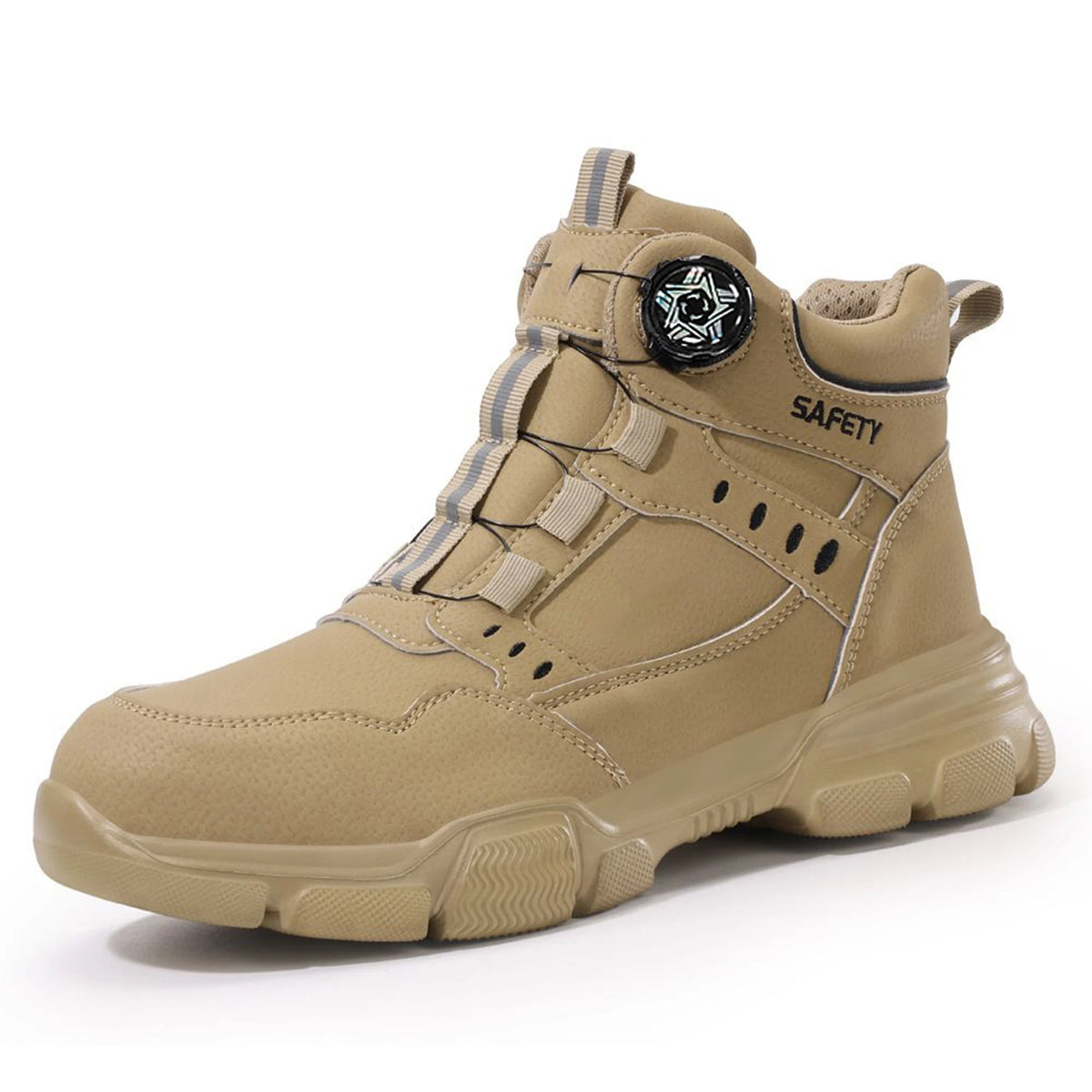 All Season Industrial Safety Shoes for Men Women Steel Toe Sneakers with Impact Resistant Steel Toe Cap Lightweight Comfortable Design for Construction Work, Wear Resistant Durable
