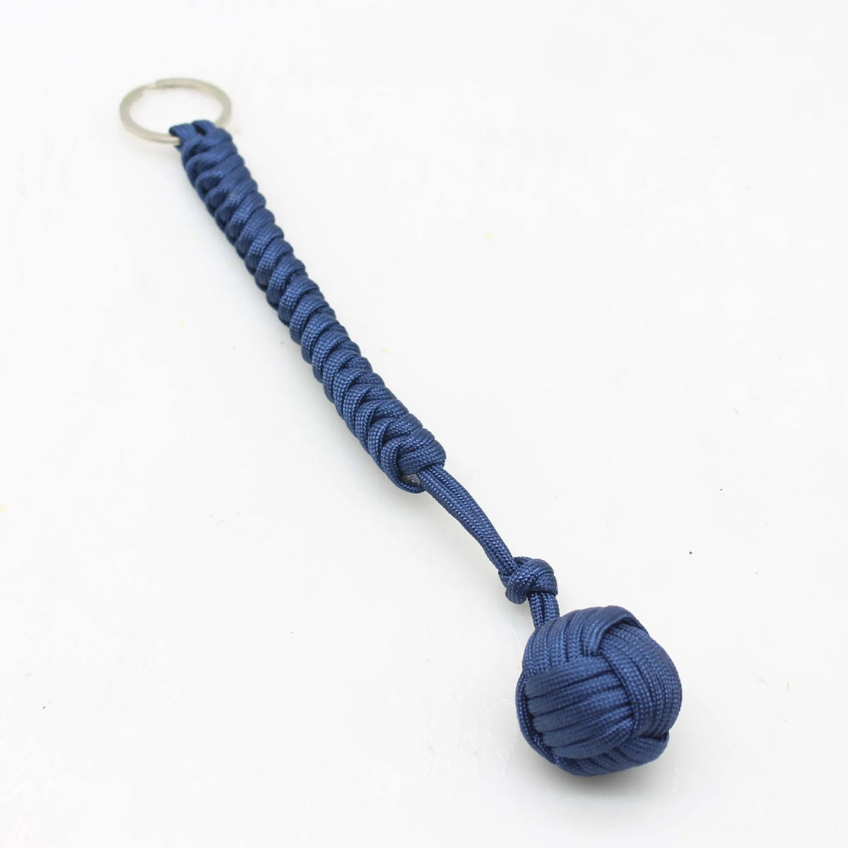 Outdoor Security Protection Black Monkey Fist Steel Ball for  Self Defense Lanyard Survival Key Chain