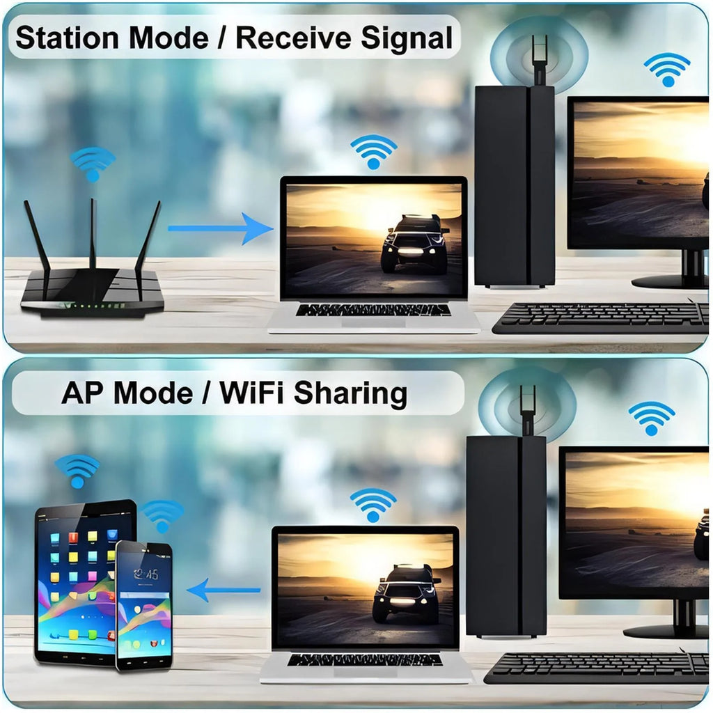 1300Mbps USB 3 0 WiFi Adapter Dual Band 5GHz 2 4GHz High Gain Antenna Long Range Wireless Network Card WiFi Dongle for PC Laptop Desktop Windows 11 10 8 7 Vista XP Compatible with AC1300 802 11ac Internet Receiver