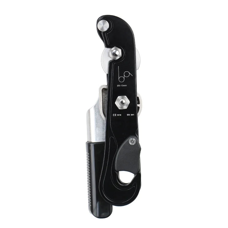 Outdoor Rock Climbing Descend device STOP Handle-Control Abseiling Device Downhill Descender Rappelling SRT Tools