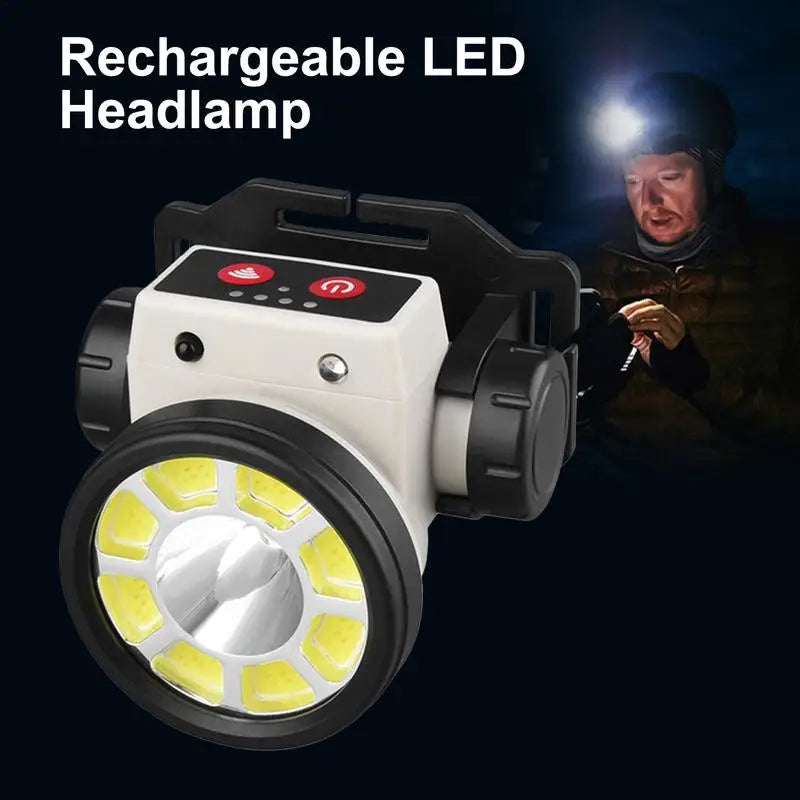 Headlamps LED Rechargeable Headlamp Flashlight Magnetic LED Headlight Rechargeable Motion Sensor Headlamp LED Flashlight Outdoor