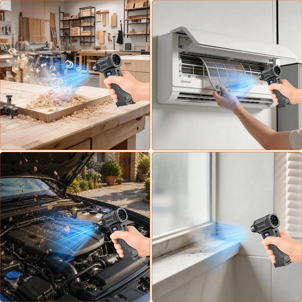 Turbo Fan Violent Jet Blower Cleaning Tools Powerful Car Vacuum Cleaner Hair Dryer Electric Air Duster