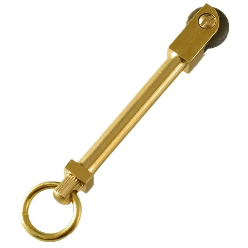 Portable Outdoor Brass Fire Starter, Mini Pulley Flint Holder, Fire Stick Starter, Field Fire Starter. Wilderness Survival Tools