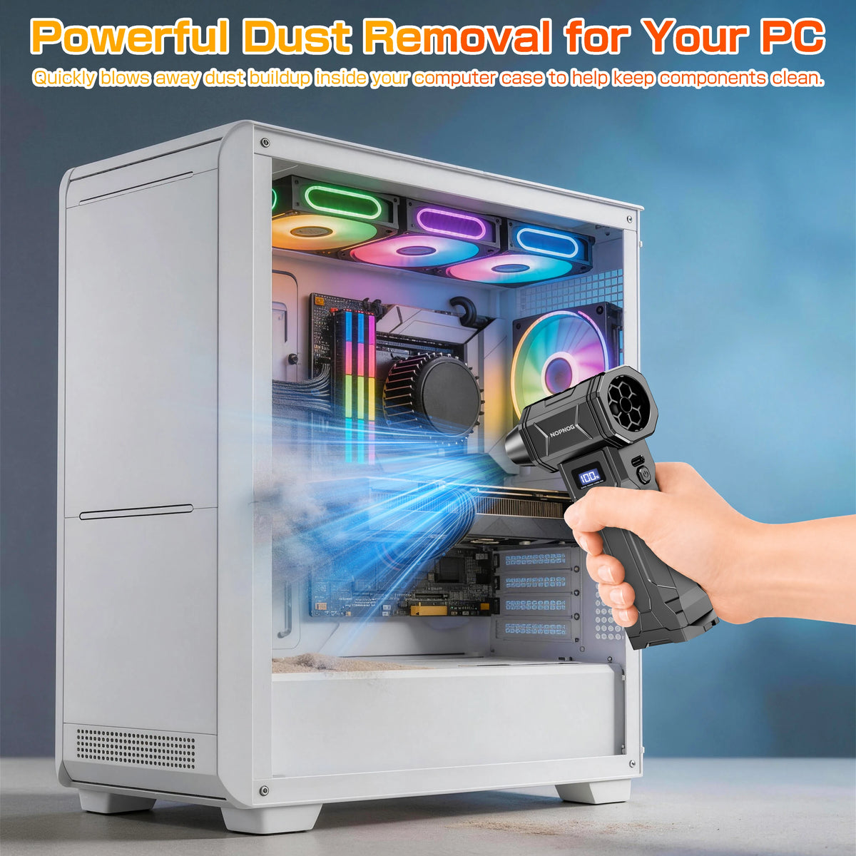 Turbo Fan Violent Jet Blower Cleaning Tools Powerful Car Vacuum Cleaner Hair Dryer Electric Air Duster