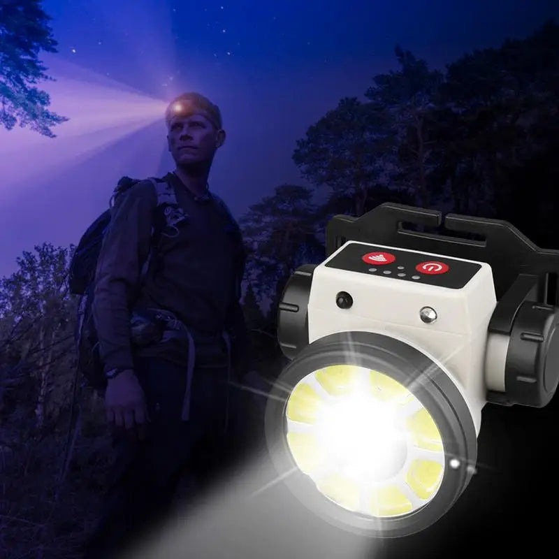 Headlamps LED Rechargeable Headlamp Flashlight Magnetic LED Headlight Rechargeable Motion Sensor Headlamp LED Flashlight Outdoor