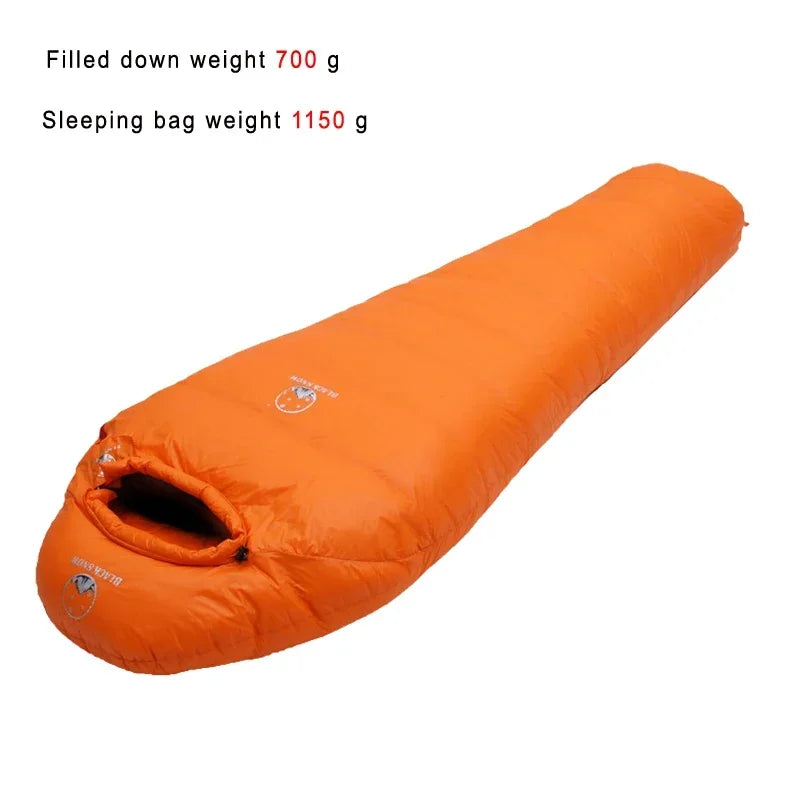 Very Warm White Goose Down Filled Adult Mummy Style Sleeping Bag Fit for Winter Thermal 4 Kinds of Thickness Camping Travel - Macgyverzoutpost